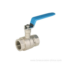 Brass ball valve plated nickel